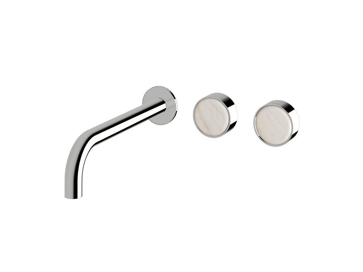 Supporting Image - Sussex Pure Elemental Wall Bath Hostess System 250mm Chrome with Aurora Insert