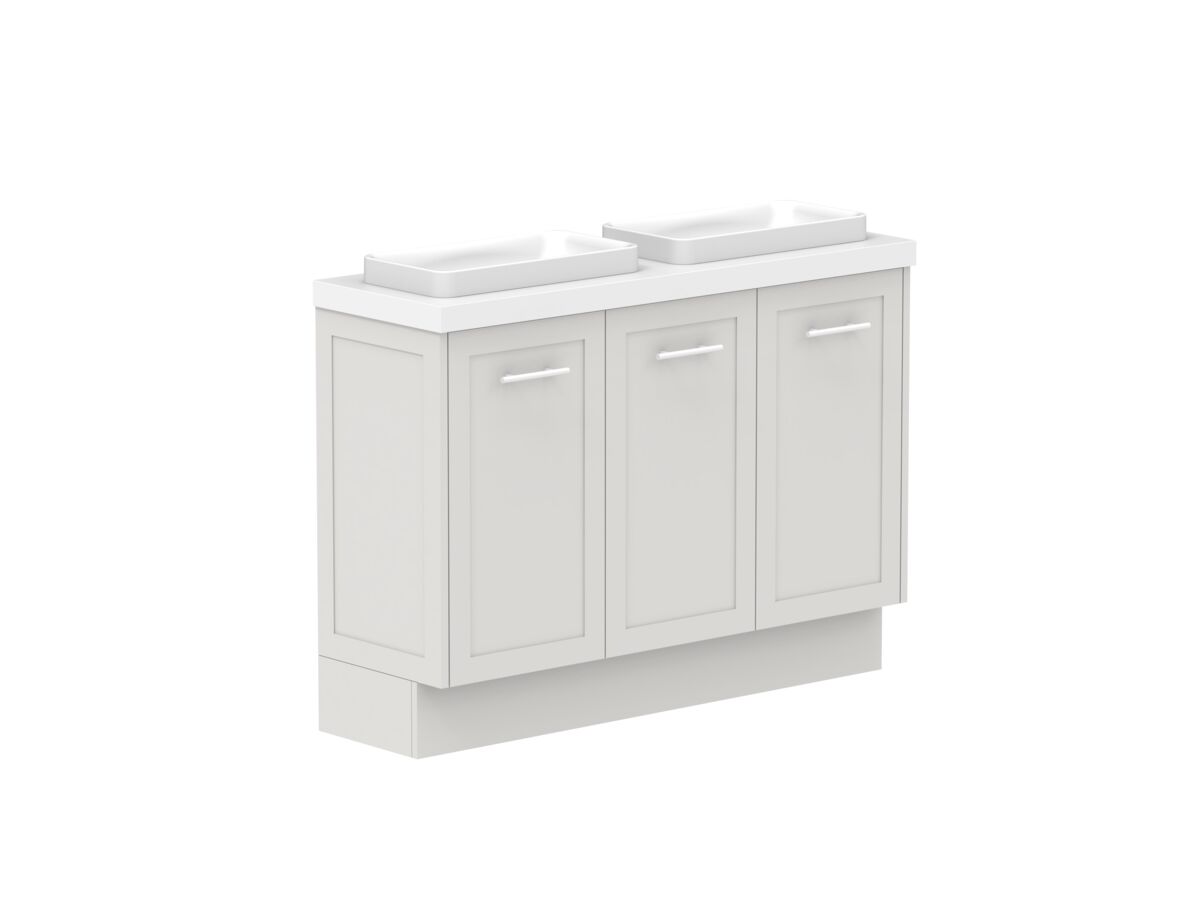 Supporting Image - Kado Lux Ensuite All Door 1200mm Floor Mount Double Basin 50mm Top