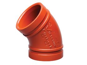 Victaulic Roll Groove Elbow Painted x 45 Degree