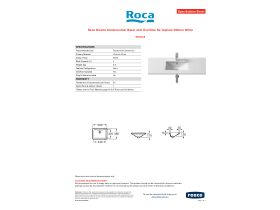 Specification Sheet - Roca Diverta Undercounter Basin with Overflow No Taphole 500mm White