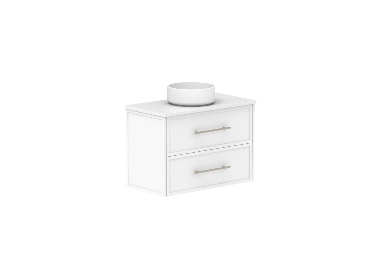 Supporting Image - Kado Lux Ensuite All Drawer Twin 750mm Wall Hung Centre Basin 20mm Top Shaker
