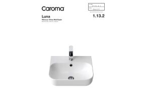 Technical Guide - Caroma Luna Wall Basin with Overflow White