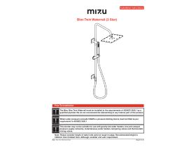 Installation Instructions - Mizu Bloc Twin Waterrail Shower (3 Star)