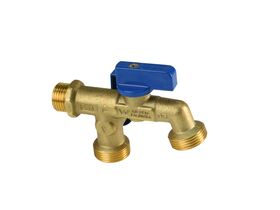 Arco Double Grifo Tap with Non Return Valve Male 15mm