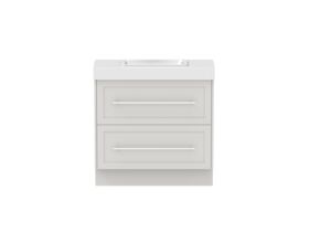Hero - Kado Lux Ensuite All Drawer Twin 900mm Floor Mount Centre Basin 90mm Top