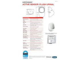 Technical Guide - Hideaway Active Electronic Sensor Urinal 0.8Litre