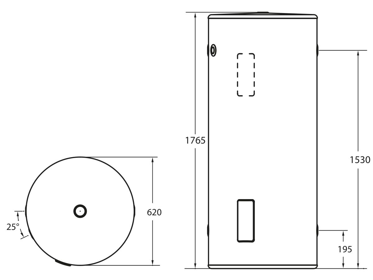 Thermann Storage Electric Twin Element 315L