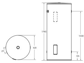 Thermann Storage Electric Twin Element 315L