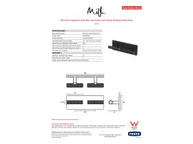 Specification Sheet - Milli Etch Progressive Dual Mixer Tap System with Square Backplate Matte Black