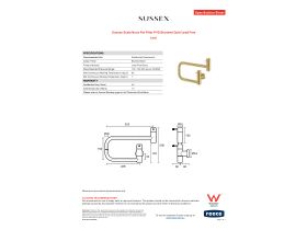 Specification Sheet - Sussex Scala Nova Pot Filler PVD Brushed Gold Lead Free