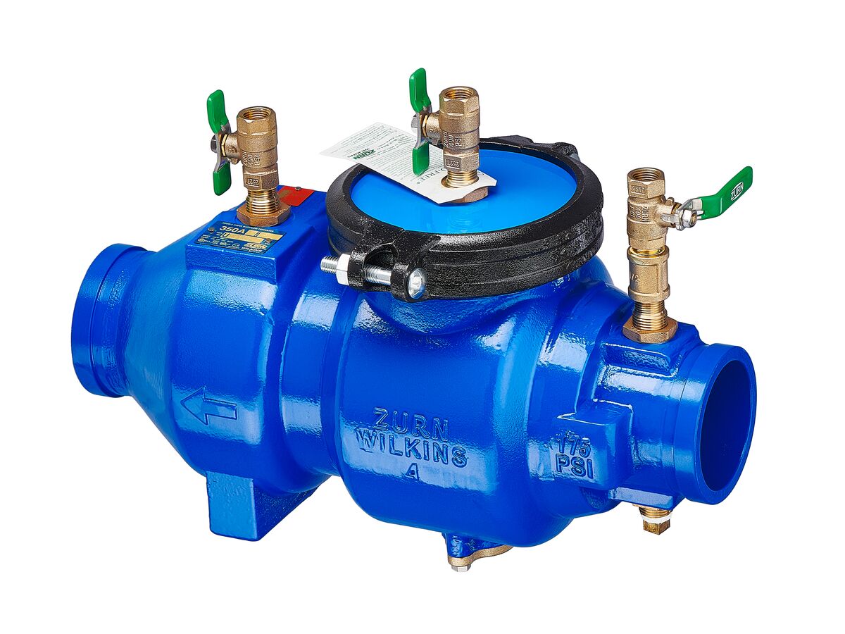 Zurn Wilkins 100mm Roll Groove DCV Valve Only
