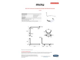 Specification Sheet - Mizu Drift Continuous Accessible WC Kit Right Hand Brushed Gunmetal