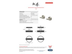 Specification Sheet - Milli Etch Wall Top Assemblies Brushed Nickel