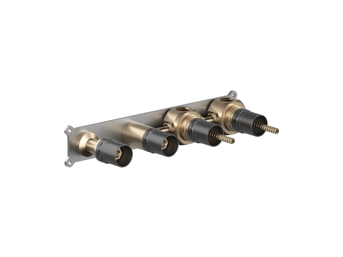 Hero - Faucet Strommen Single Rail Shower System Inwall Body Lead Free
