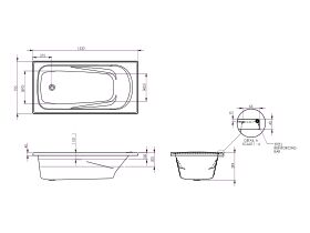 Posh Solus MKII Bath 1520 x 755mm