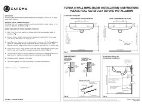 Installation Instructions - Caroma Forma II 500mm Wall Basin with Overflow Gloss White
