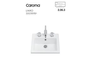 Technical Guide - Caroma Liano Inset Basin 1 Taphole 415mm White