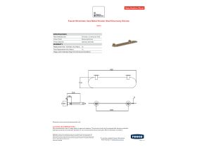Specification Sheet - Faucet Strommen Vara Metal Shower Shelf Discovery Bronze