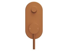 Supporting Image 2 - Mizu Drift Shower Mixer with Diverter Kit Brushed Bronze - Front