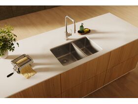 In Situ - Memo Oscar Inset/Undermount 1 & 1/2 Bowl Sink Overflow No Taphole - Undermount