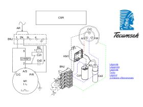 Wiring Diagram - Tecumseh Single Phase Compressor CSR