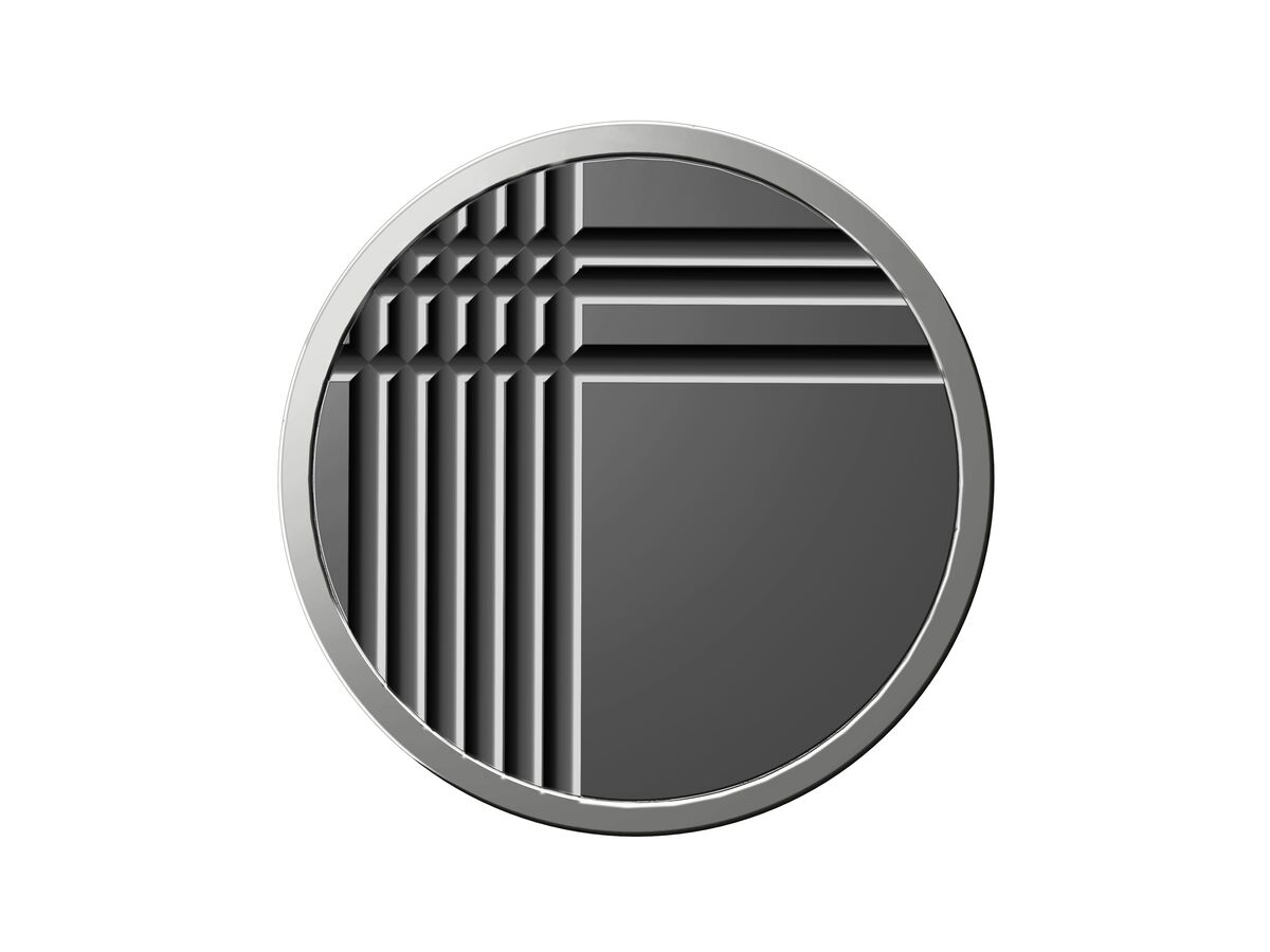 Supporting Image - Sussex Pure Elemental Handle Insert Strati PVD Brushed Gunmetal with Chrome Base