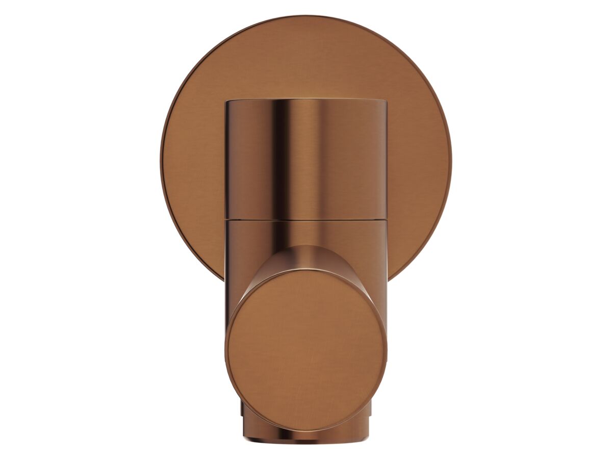 Supporting Image 2 - Mizu Drift Swivel Bath Outlet Straight Spout 227mm Brushed Bronze - Front