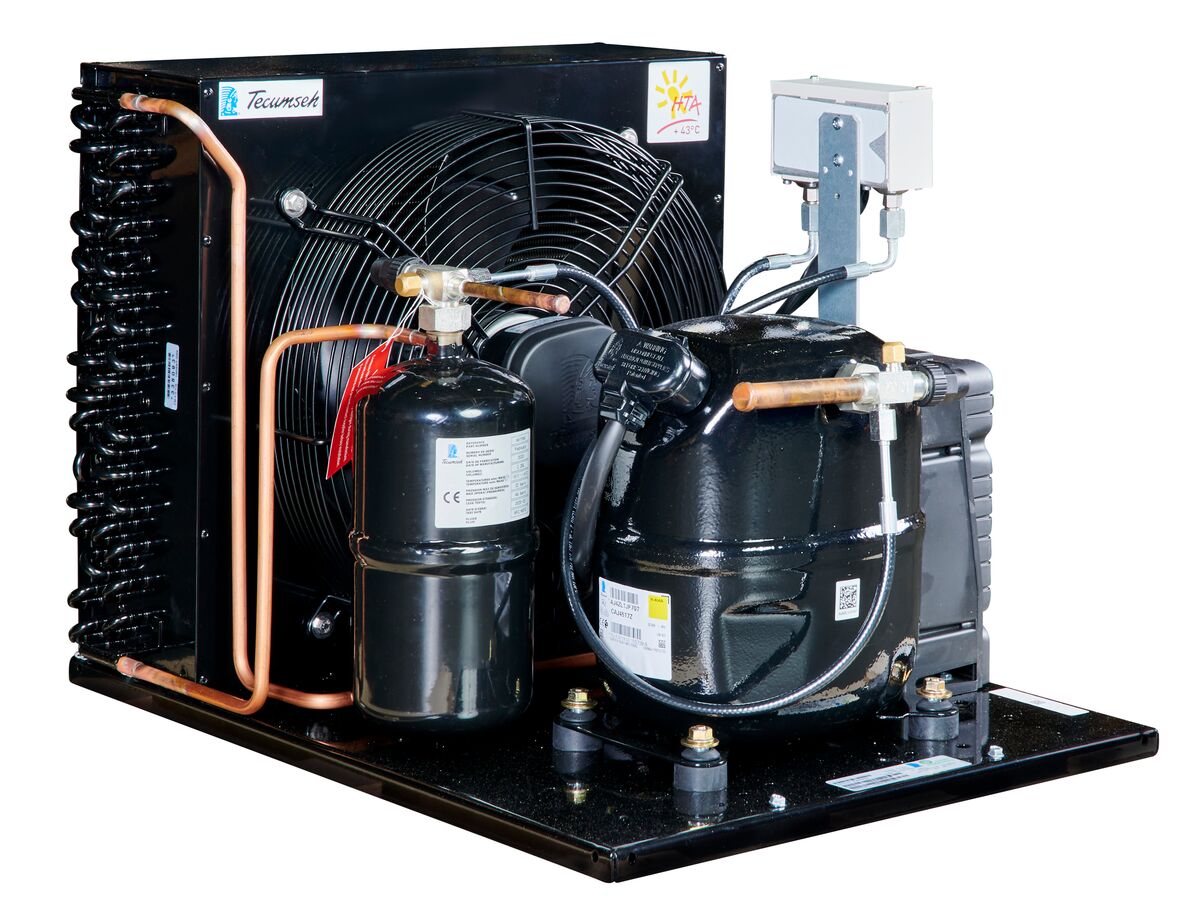 Tecumseh AJ2 HTA Condensing Unit 1 1/4 R404 MHBP CAJT4517ZHR-FZ-3 with Pressure Control 1.5 HP