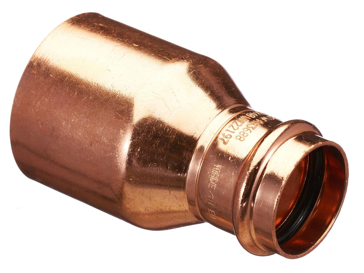 >B< Press Water Fitting Reducer 65mm x 40mm