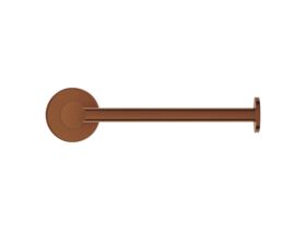 Supporting Image 2 - Mizu Drift Straight Toilet Roll Holder Brushed Bronze - Front