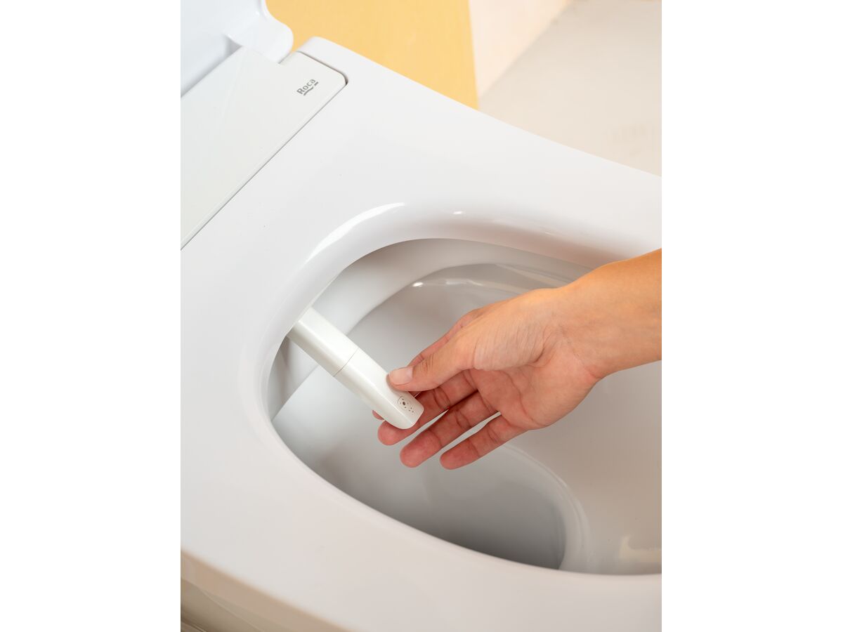 In Situ - Roca Multiclean M4 Round Exposed Connection Bidet Seat White