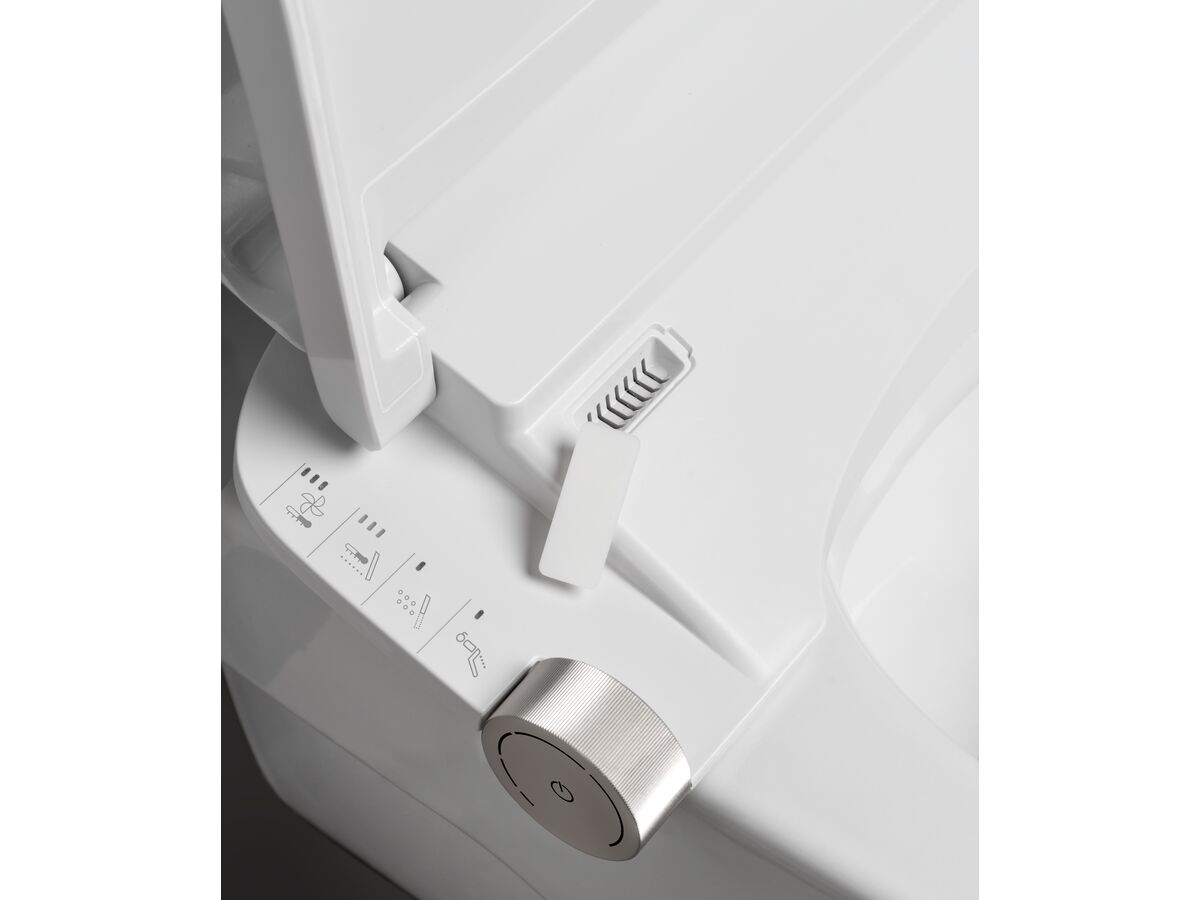 In Situ - Roca Multiclean M4 Round Standard Exposed Connection Bidet Seat White