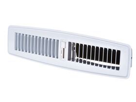 Smartvent Metal Floor Register 350mm x 50mm White