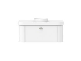 Supporting Image - Kado Era Double Curve All Drawer 1200mm Wall Hung Vanity Centre Basin 90mm Durasein Top Matte White