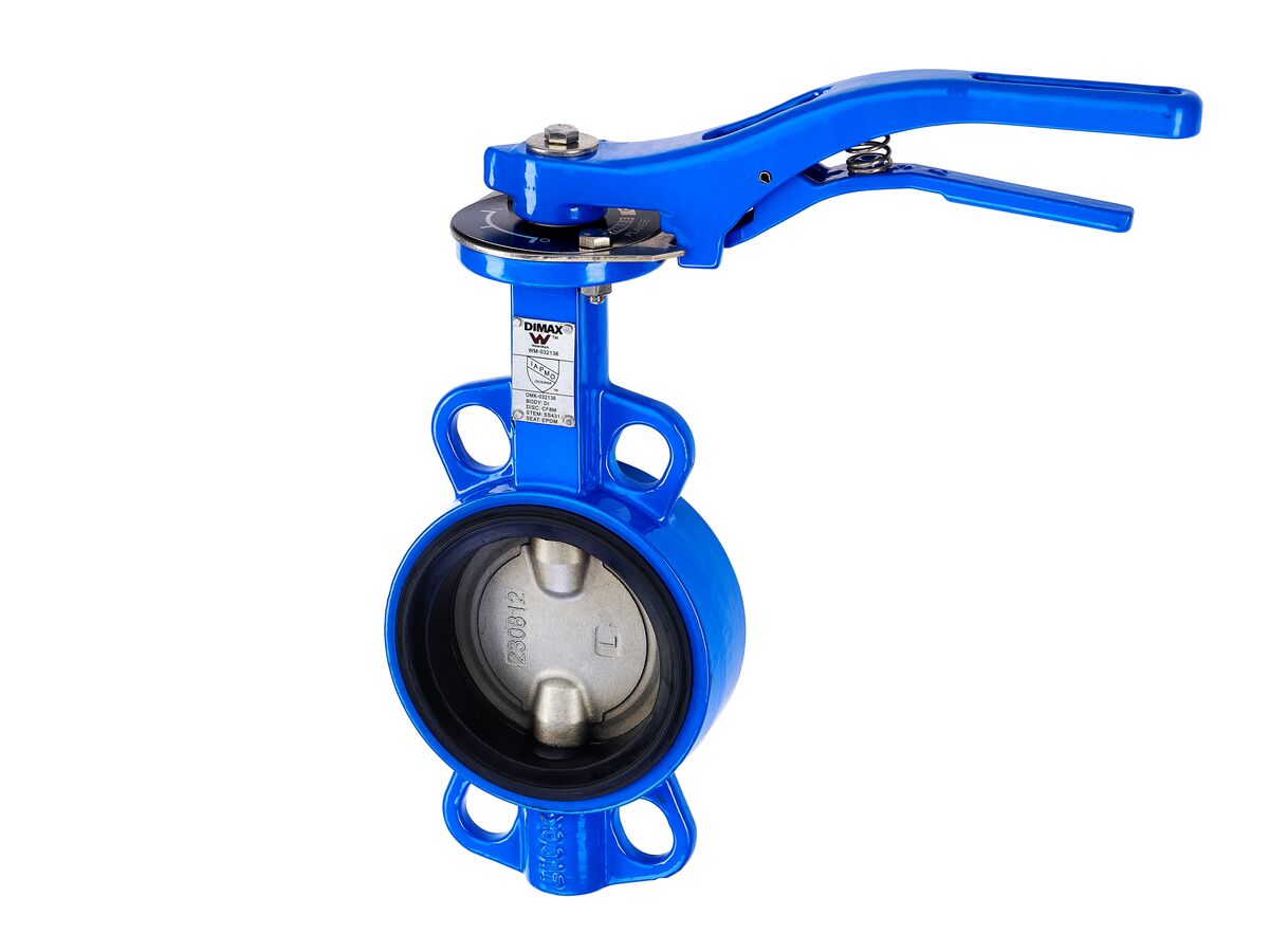 Dimax Butterfly Valve Wafer with Handle 100mm