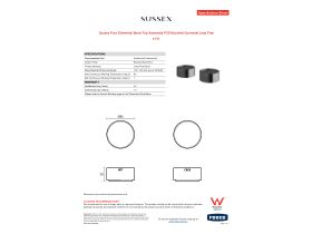 Specification Sheet - Sussex Pure Elemental Basin Top Assembly PVD Brushed Gunmetal Lead Free