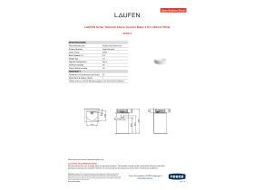 Specification Sheet - LAUFEN Sonar Textured Above Counter Basin 410 x 365mm White