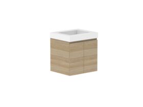 Supporting Image - Posh Domaine 600mm Wall Hung Vanity Unit Conventional 90mm Top