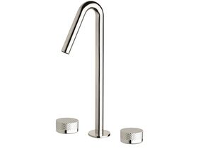 Sussex Pure Vessel Basin Set with Diamond Textured Handles Chrome (5 Star)