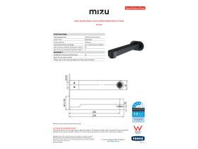 Specification Sheet - Mizu Soothe Outlet Matte Black (4 Star)