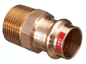 >B< Press Hi-Temp Male Coupling 20mm x 3/4" BSP