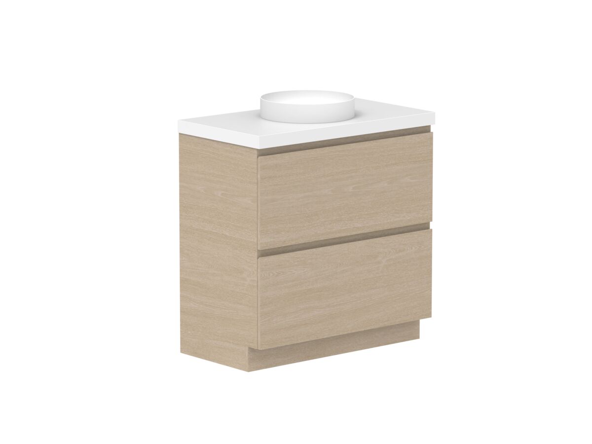 Supporting Image - Posh Domaine All-Drawer Twin 900mm Floor Mounted Vanity Unit 50mm Top