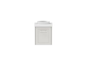 Hero - Kado Lux Petite Vanity Unit Wall Hung 400mm Centre Bowl 50mm Top (Basin Included)