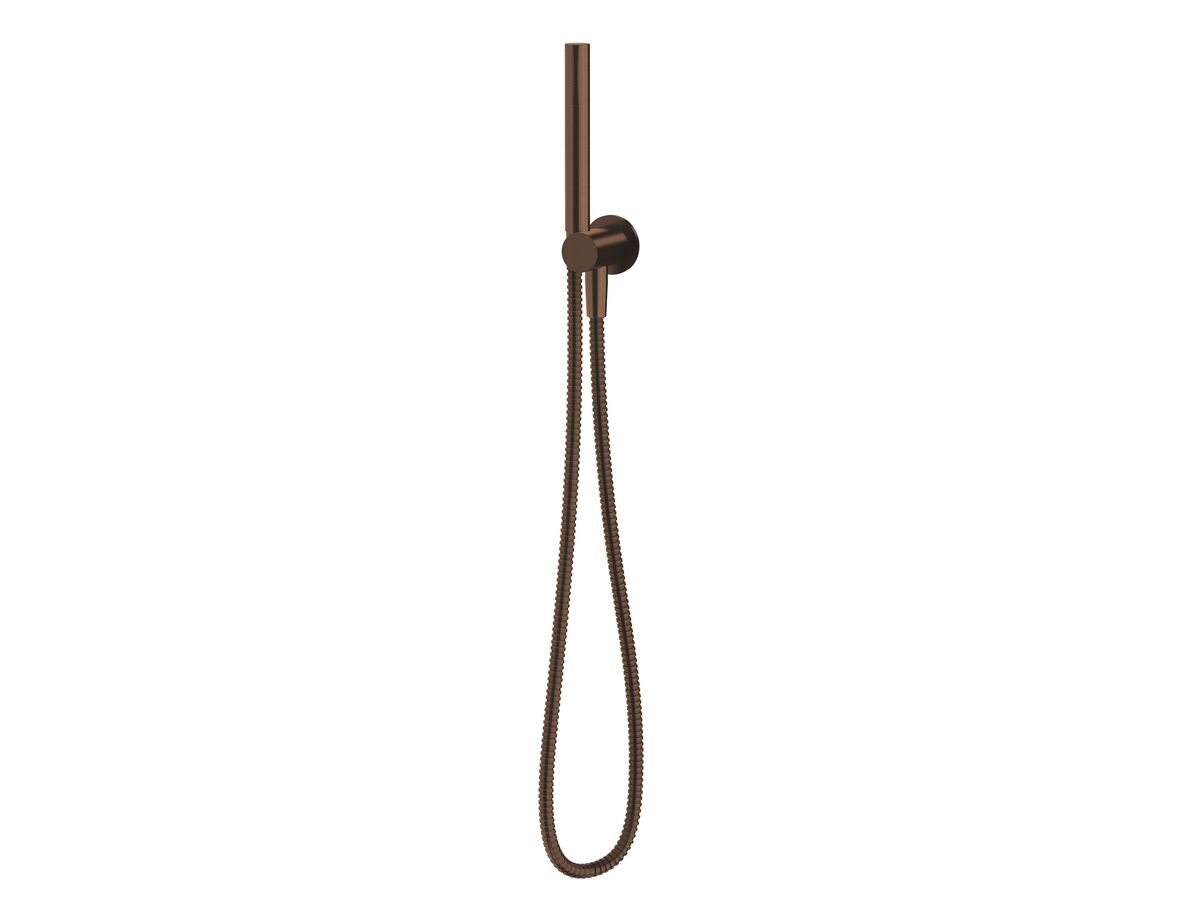 Sussex Pure Microphone Handshower with Fixed Bracket PVD Brushed Bronze (3 Star)