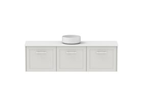 Hero - Kado Lux Ensuite All Door 1500mm Wall Hung Centre Basin 20mm Top
