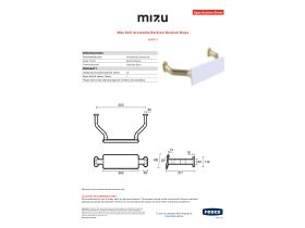 Specification Sheet - Mizu Drift Accessible Backrest Brushed Brass