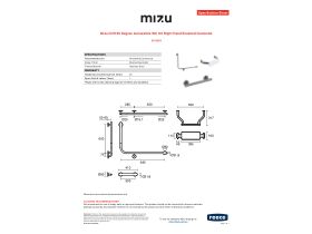 Specification Sheet - Mizu Drift 90 Degree Accessible WC Kit Right Hand Brushed Gunmetal