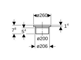 Geberit Flange Adaptor 200mm
