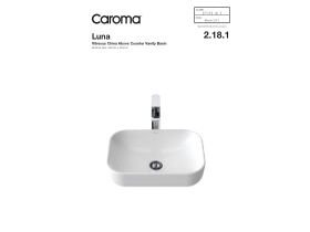 Technical Guide - Caroma Luna Above Counter Basin No Taphole No Overflow White