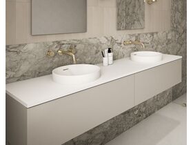 In Situ - Omvivo Villa Round Thin Edge Semi Inset Basin 360mm White Haven